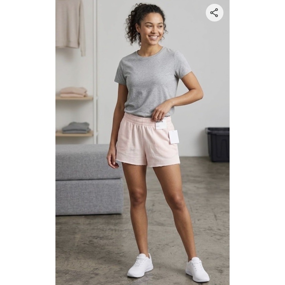 Refuge French Terry SHORTIE Shorts Womens Lounge Sweat Shorts NWT L